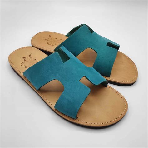 hermes leather sandals for men.